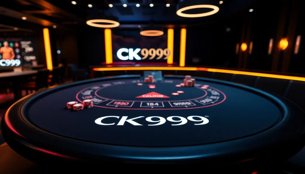 Engaging CK999 online casino interface with vibrant colors, betting options, and live game visuals designed to attract players.