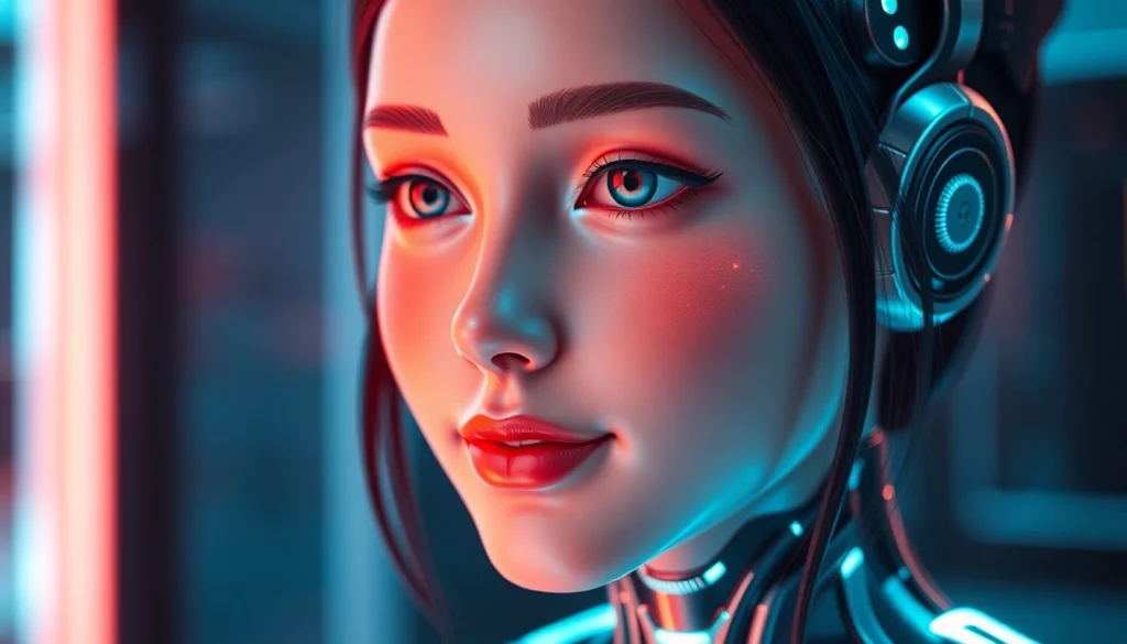 AI girlfriend engaging in a realistic, unfiltered NSFW chat, showcasing intimacy and emotional connection with vivid detail.