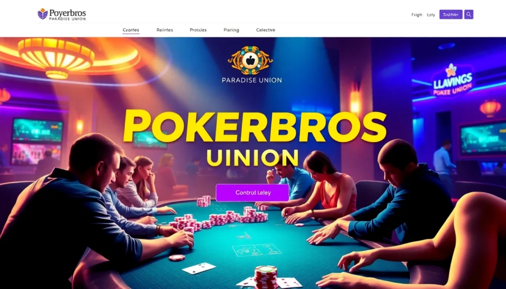 Join Pokerbros Paradise Union and flip your luck in a lively, friendly online poker community with vibrant gaming action.