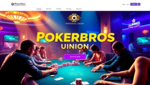 Join Pokerbros Paradise Union and flip your luck in a lively, friendly online poker community with vibrant gaming action.