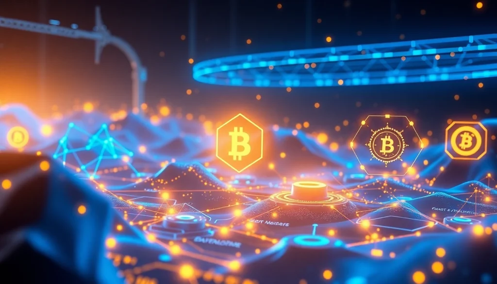 Comprehensive Blockchain and NFT Technology Guide illustrating digital assets and blockchain