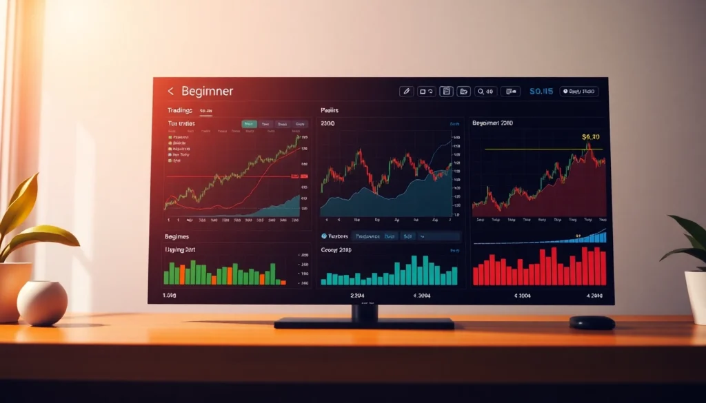Online Trading for Beginners A user-friendly interface with charts and learning tools for new