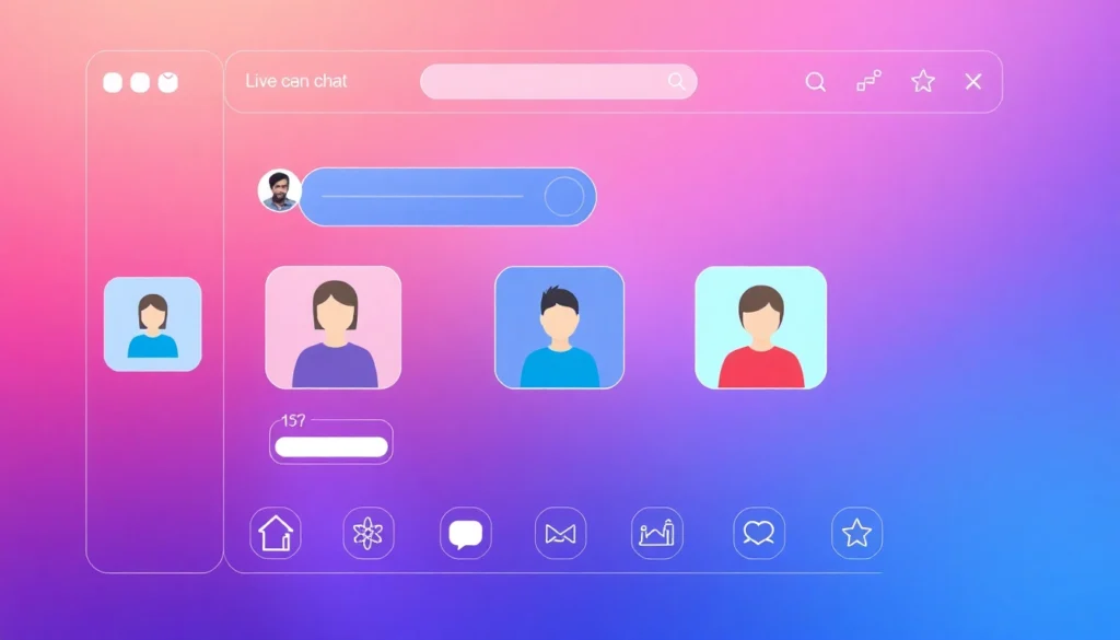 Engaging chat interface highlighting IIII in a dynamic, user-friendly digital environment for