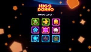Guide to top up Higgs Domino with clear visuals of in-game currency and user-friendly interface