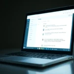 Professional using AI text converter tools on a computer to humanize AI generated content with