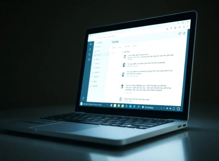 Professional using AI text converter tools on a computer to humanize AI generated content with